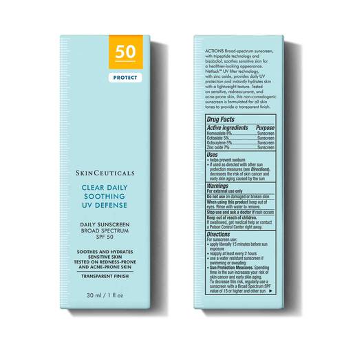 Clear Daily Soothing UV Defense Sunscreen SPF 50 by SkinCeuticals